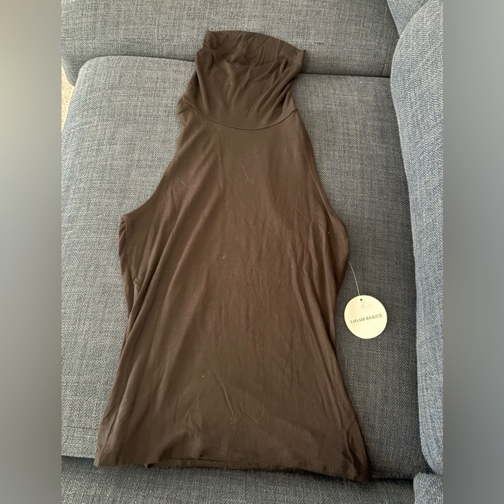 Lulu's Dark Brown Sleeveless Tank Top